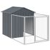 Cușcă câine cu acoperiș antracit 117x1221x123cm oțel galvanizat GartenMobel Dekor