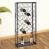 Suport sticle de vin pentru 9 sticle, cu suport pahar, metal  GartenMobel Dekor