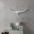 Decorațiune pentru perete tip cap de taur, aluminiu, 72 cm, argintiu GartenMobel Dekor