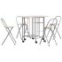 Set masă și scaune de bucătărie pliabile din MDF, 5 piese  GartenMobel Dekor