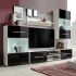 Set mobilier comodă TV de perete, 5 piese, iluminare LED, alb GartenMobel Dekor