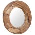 Oglindă decorativă Lemn de tec 60 cm Rotundă GartenMobel Dekor