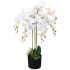 Plantă artificială orhidee cu ghiveci, 75 cm, alb GartenMobel Dekor