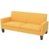 Canapea cu 3 locuri, 180 x 65 x 76 cm, gri deschis GartenMobel Dekor