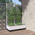 Jardinieră de grădină cu spalier, alb, 120x40x136 cm PP GartenMobel Dekor