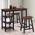 Set mobilier de bar, 3 piese, alb, MDF GartenMobel Dekor