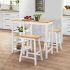 Set mobilier de bar, 3 piese, MDF, negru GartenMobel Dekor
