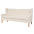 Canapea cu 3 locuri, material textil, alb crem GartenMobel Dekor