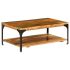 Măsuță de cafea cu raft, 100 x 60 x 35 cm, lemn masiv reciclat GartenMobel Dekor
