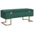 Banchetă cu un compartiment de depozitare bej 105 cm catifea GartenMobel Dekor