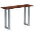 Masă consolă, gri, 115x35x76 cm, lemn masiv de acacia și fier GartenMobel Dekor
