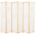 Paravan cameră cu 6 panouri, maro, 240x170x4cm, material textil GartenMobel Dekor
