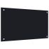 Panou antistropi de bucătărie negru 100x50 cm sticlă securizată GartenMobel Dekor