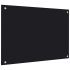 Panou antistropi de bucătărie negru 100x50 cm sticlă securizată GartenMobel Dekor