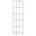 Raft cu 6 niveluri, negru, 40 x 40 x 160 cm, sticlă securizată GartenMobel Dekor