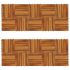 Set de 10 plăci din acacia 30 x 30 cm, model vertical  GartenMobel Dekor