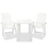 Set mobilier bistro, 3 piese, verde, plastic GartenMobel Dekor