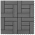 Plăci de pardoseală, 22 buc., gri, 30 x 30 cm, WPC, 2 mp GartenMobel Dekor