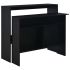 Masă de bar cu 2 blaturi, negru, 130x40x120 cm GartenMobel Dekor