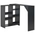 Masă de bar cu raft mobil, stejar, 138x39x110 cm GartenMobel Dekor
