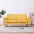 Canapea cu 2 locuri, crem, material textil GartenMobel Dekor