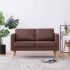 Canapea cu 2 locuri, crem, material textil GartenMobel Dekor