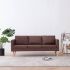 Canapea cu 3 locuri, crem, material textil GartenMobel Dekor