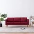 Canapea cu 3 locuri, crem, material textil GartenMobel Dekor