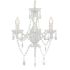 Candelabru cu mărgele, auriu, rotund, 3 becuri E14 GartenMobel Dekor