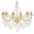 Candelabru cu mărgele, negru, 12 becuri x E14 GartenMobel Dekor
