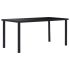 Masă de bucătărie, negru, 160 x 80 x 75 cm, sticlă securizată GartenMobel Dekor