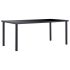 Masă de bucătărie, negru, 160 x 80 x 75 cm, sticlă securizată GartenMobel Dekor