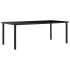 Masă de bucătărie, negru, 160 x 80 x 75 cm, sticlă securizată GartenMobel Dekor