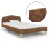 Cadru de pat, maro, 120x200 cm, piele întoarsă ecologică GartenMobel Dekor