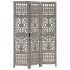 Paravan cameră sculptat manual 3 panouri alb 120x165 cm mango GartenMobel Dekor