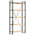 Bibliotecă cu 5 rafturi, 40x30x180 cm, lemn masiv reciclat GartenMobel Dekor
