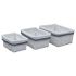 Set de coșuri suprapuse, 3 piese, alb, salcie GartenMobel Dekor