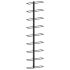 Suport sticle de vin, de perete, 10 sticle, 2 buc., alb, metal GartenMobel Dekor