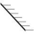 Suport sticle de vin de perete pentru 7 sticle, negru, metal GartenMobel Dekor