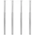 Picioare de masă telescopice, 4 buc., negru, 710 mm-1100 mm GartenMobel Dekor