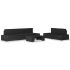 Set mobilier de grădină, 6 piese, negru, poliratan GartenMobel Dekor