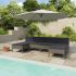Set mobilier de grădină cu perne, 6 piese, gri, poliratan GartenMobel Dekor