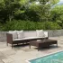Set mobilier de grădină cu perne, 6 piese, negru, poliratan GartenMobel Dekor