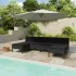 Set mobilier de grădină cu perne, 6 piese, maro, poliratan GartenMobel Dekor