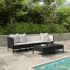 Set mobilier de grădină cu perne, 6 piese, maro, poliratan GartenMobel Dekor