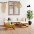 Set mobilier de grădină cu perne, 5 piese, lemn masiv acacia GartenMobel Dekor