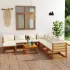 Set mobilier grădină cu perne, 9 piese, lemn masiv de acacia GartenMobel Dekor