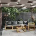 Set mobilier grădină cu perne, 6 piese, crem, lemn masiv acacia GartenMobel Dekor