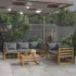 Set mobilier grădină cu perne, 6 piese, lemn masiv acacia GartenMobel Dekor