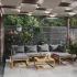 Set mobilier grădină cu perne, 7 piese, lemn masiv de acacia GartenMobel Dekor